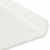 vidaXL &Eacute;tag&egrave;re flottante 4 pcs Blanc 100 x 18 x 2,5 cm Acier