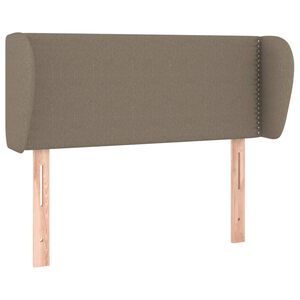 vidaXL T&ecirc;te de lit avec oreilles Taupe 93x23x78/88 cm Tissu