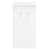 vidaXL Panier &agrave; linge avec 2 sections bambou blanc 100 L