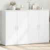vidaXL Buffets 2 pcs blanc 60x31x84 cm bois d'ing&eacute;nierie