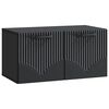 vidaXL Meuble TV mural Noir 59,5 x 31 x 30 cm Bois d'ing&eacute;nierie
