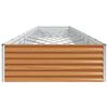 vidaXL Jardini&egrave;re sur&eacute;lev&eacute;e 970 x 100 x 36 cm Acier galvanis&eacute;