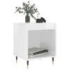vidaXL Tables de chevet 2 pcs blanc brillant 40x35x50 cm