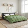 vidaXL Duvet d'hiver Matelass&eacute; Vert 200 x 200 cm Microfibre