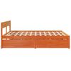 vidaXL Cadre de lit sans matelas cire marron 180x200cm bois pin massif