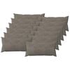 vidaXL Coussin avec oreiller HEERLEN 12 pi&egrave;ces Gris clair Velours