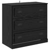 vidaXL Buffets 2 pcs Ch&ecirc;ne noir 70 x 35,5 x 67,5 cm Bois d'ing&eacute;nierie