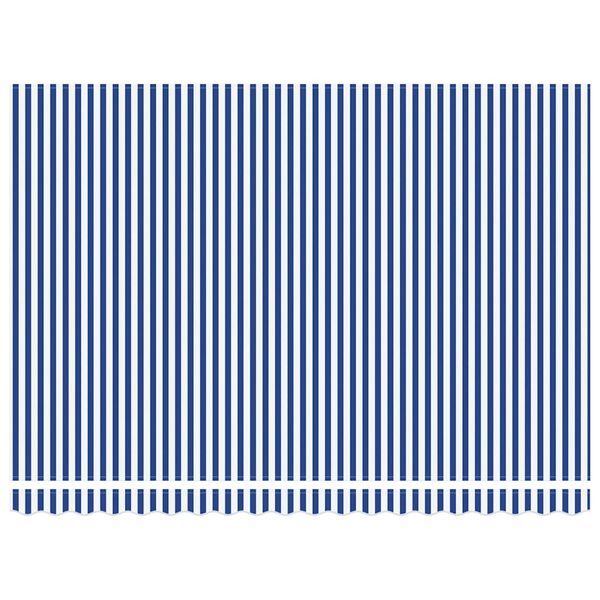 vidaXL Auvent r&eacute;tractable bleu et blanc 4x3 m tissu et aluminium