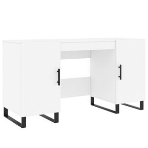 vidaXL Bureau blanc 140x50x75 cm bois d'ing&eacute;nierie