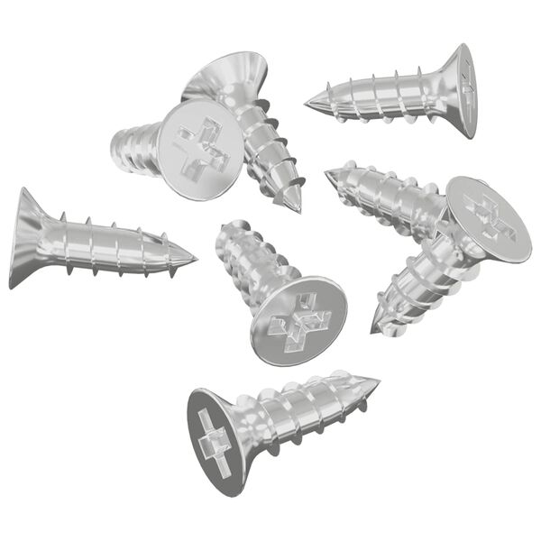 vidaXL Support de Miroir 2 pcs Nickel 35 x 30 x 8,3 mm Acier