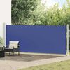 vidaXL Auvent lat&eacute;ral r&eacute;tractable de patio 600x160 cm bleu