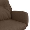 vidaXL Chaise de relaxation Marron Tissu