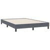 vidaXL Cadre de lit sans matelas gris fonc&eacute; 140x220 cm velours