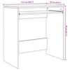 vidaXL Bureau Chêne fumé 77,5 x 43 x 79 cm Bois d'ingénierie