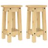vidaXL Tabourets de bar lot de 2 bois massif de pin