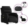 vidaXL Fauteuil inclinable de massage &eacute;lectrique noir similicuir