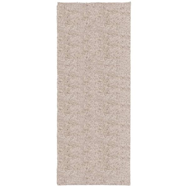 vidaXL Tapis shaggy PAMPLONA poils longs moderne beige 80x200 cm