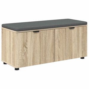 vidaXL Banc d'entr&eacute;e avec coussin Ch&ecirc;ne Sonoma 100 x 38 x 46 cm