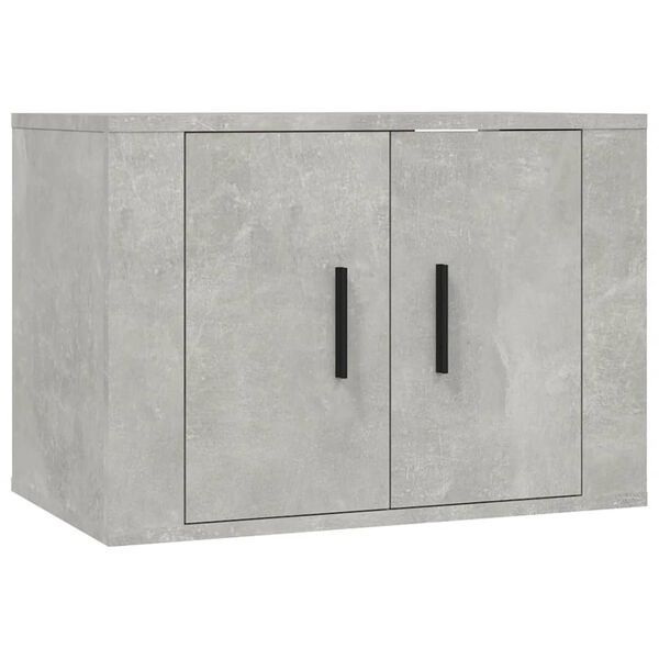 vidaXL Ensemble de meubles TV 3 pcs Gris b&eacute;ton Bois d'ing&eacute;nierie