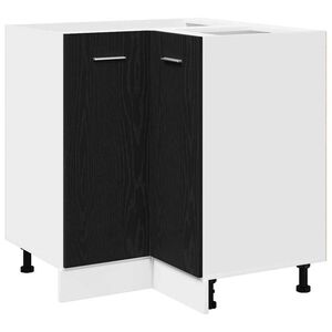 vidaXL Armoire suspendue avec &eacute;tag&egrave;re Ch&ecirc;ne noir 75,5 x 75,5 x 80,5 cm