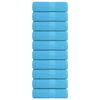 vidaXL Serviettes de toilette FROGN 10 pi&egrave;ces Turquoise 30x30 cm 360 g/m&sup2;