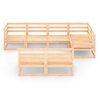 vidaXL Salon de jardin 7 pcs bois de pin massif
