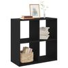 vidaXL Biblioth&egrave;que Ch&ecirc;ne noir 68,5 x 32 x 68,5 cm Bois d'ing&eacute;nierie
