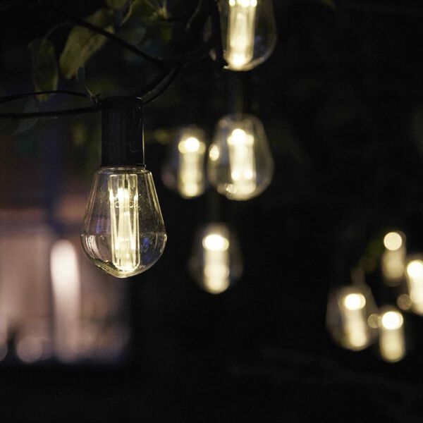 Luxform Guirlande lumineuse solaire 10 LED Alicante Transparent