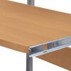 vidaXL Bureau d'ordinateur à 2 pièces avec plateau à clavier Marron
