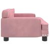 vidaXL Lit pour chien rose 70x45x30 cm velours