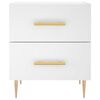 vidaXL Tables de chevet 2 pcs blanc 40x35x47,5 cm bois d&rsquo;ing&eacute;nierie