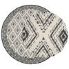 vidaXL Tapis de zone Naturel et noir &Oslash; 160 cm PET