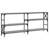 vidaXL Table console sonoma gris 180x29x76,5 cm bois d'ing&eacute;nierie