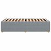 vidaXL Cadre de lit sans matelas gris clair 90x200 cm tissu