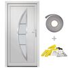 vidaXL Porte d'entr&eacute;e Blanc 98x200 cm PVC