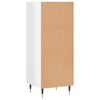 vidaXL Buffet blanc brillant 34,5x32,5x90 cm bois d'ingénierie