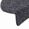 vidaXL Tapis d'escalier autocollants 5 pi&egrave;ces 56 x 17 x 3 cm Gris fonc&eacute; Demi-rond