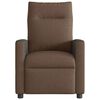 vidaXL Fauteuil inclinable de massage &eacute;lectrique marron tissu