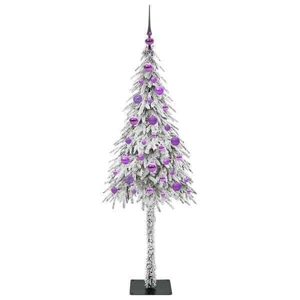 vidaXL Sapin de No&euml;l avec 150 LED Blanc 150 cm PE et Acier