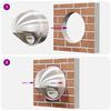 vidaXL Couvre-vent Air 8 pcs Argent 200 mm Acier inoxydable