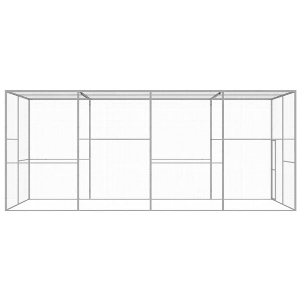 vidaXL Cage pour chat 6x3x2,5 m Acier galvanis&eacute;