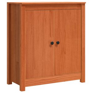 vidaXL Buffet Brun cire 70 x 35 x 80 cm Pin massif