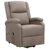 vidaXL Fauteuil Taupe Tissu