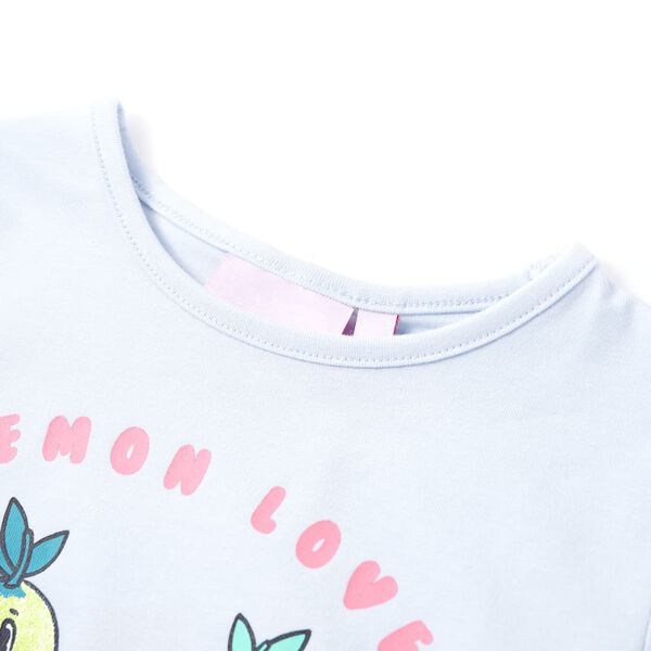 T-shirt pour enfants bleu clair 92