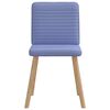 vidaXL Chaises à manger lot de 2 bleu jean tissu