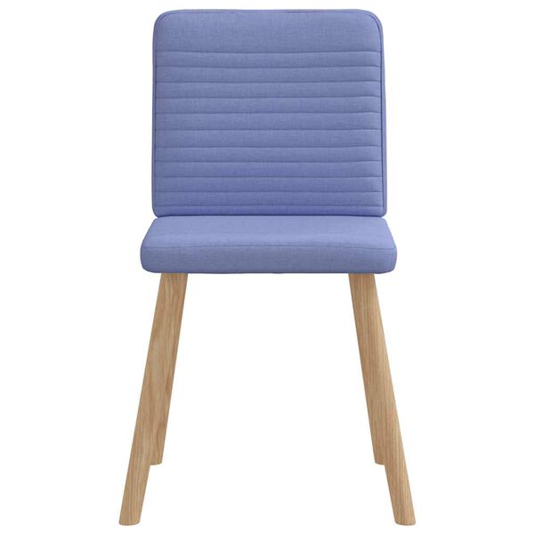 vidaXL Chaises à manger lot de 2 bleu jean tissu