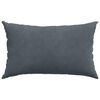 vidaXL Coussins de canapé 2 pcs Gris foncé 50 x 30 cm