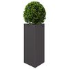 vidaXL Jardinières 2 pcs noir triangulaire 40x34,5x70 cm acier