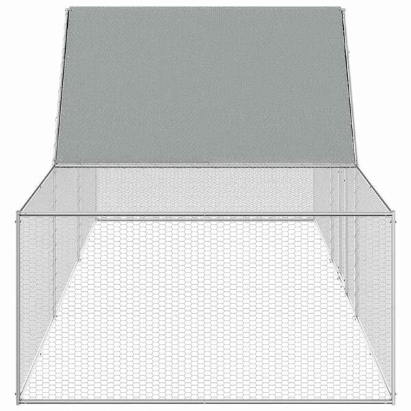 vidaXL Poulailler 5 x 1 x 1,5 m Acier galvanis&eacute;