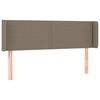 vidaXL T&ecirc;te de lit &agrave; LED Taupe 147x16x78/88 cm Tissu